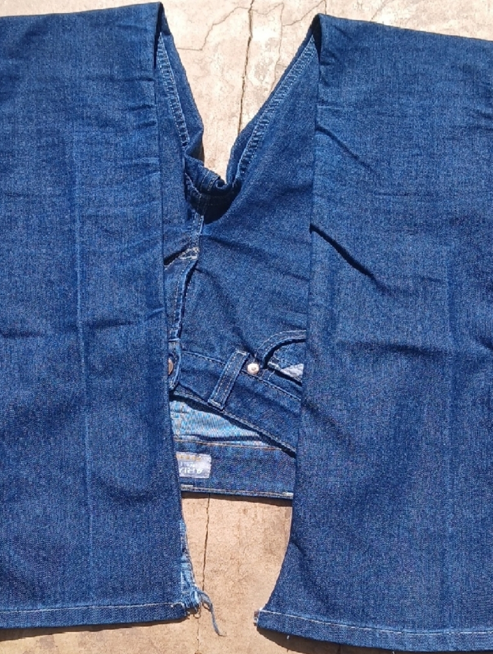 Ariat Rebar Mid Rise Straight Slim Skinny Dark Blue Women's Jeans 25L - Picture 5 of 5